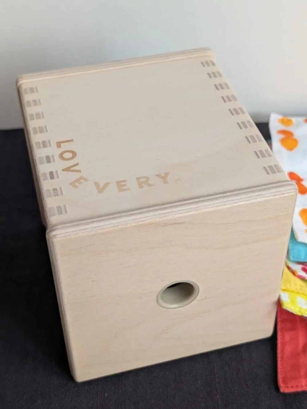 Lovevery Wood Magic tissue box The Senser Play Kit